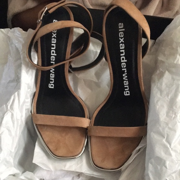 Alexander Wang Tan Stiletto Sandals